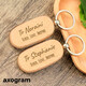 Teachers&#039; Day Wooden Keychain